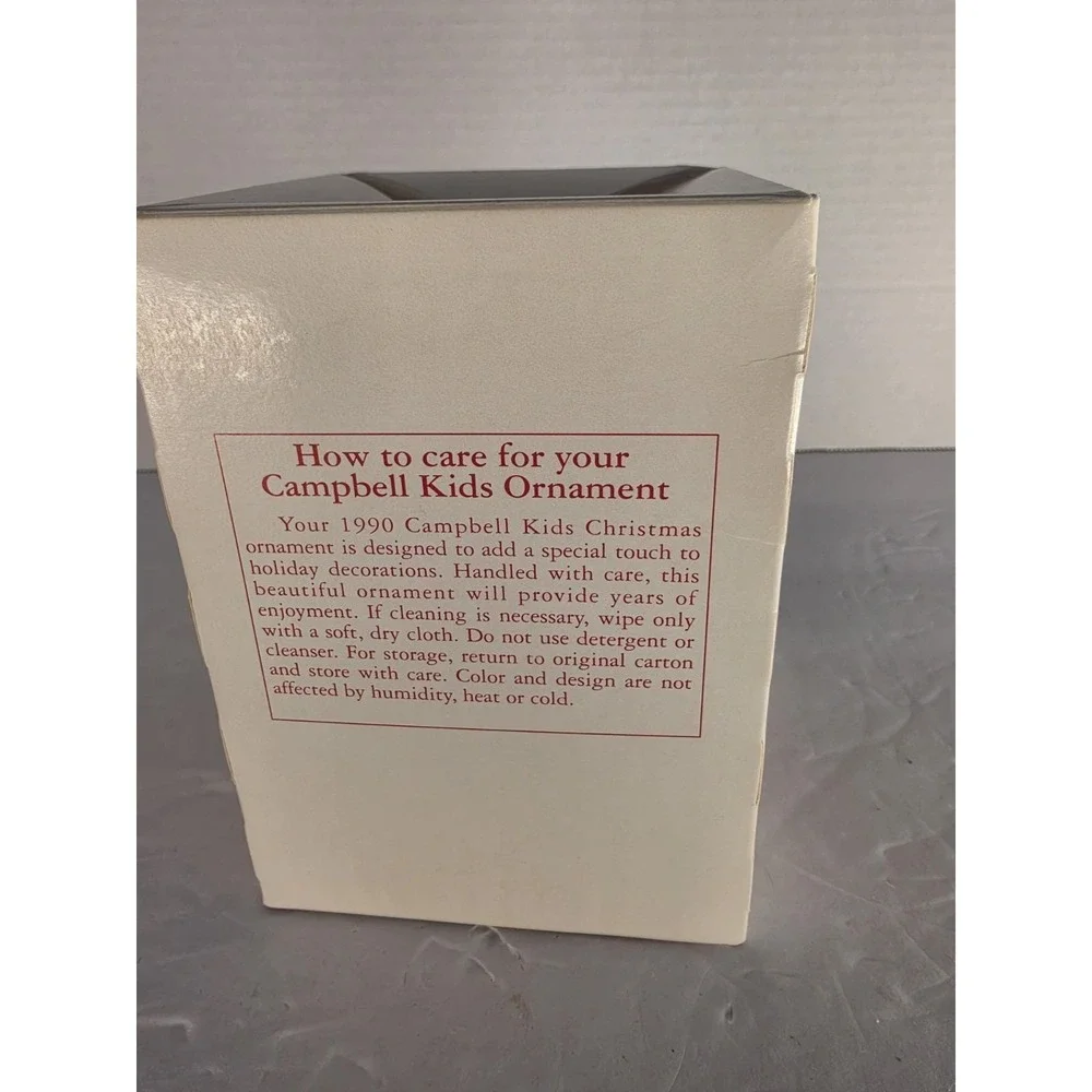 Campbell Kids Christmas Ornament 1990 Collector's Edition New in Box